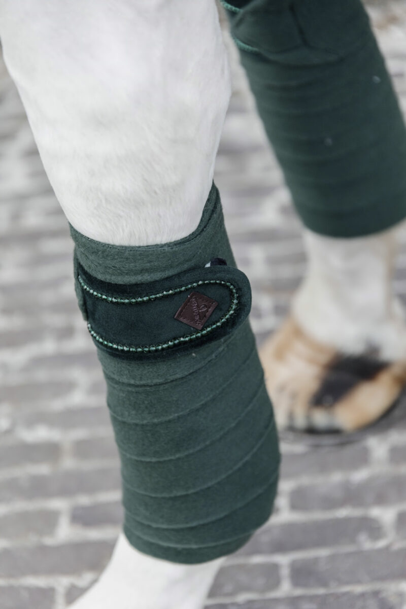 Vendas de polar Velvet Pearls Verde Pino - Kentucky - Imagen 2