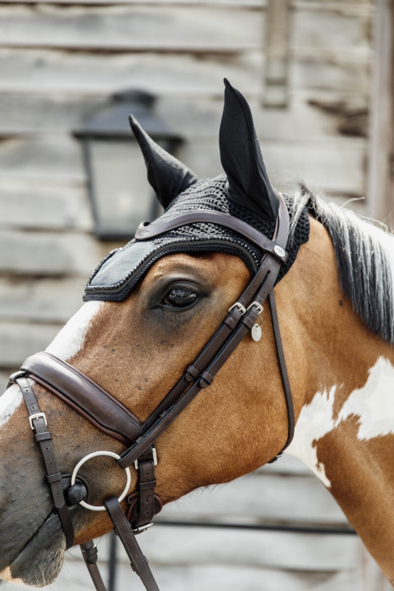 Orejeras Wellington Velvet Pearls Verde Negro - Kentucky