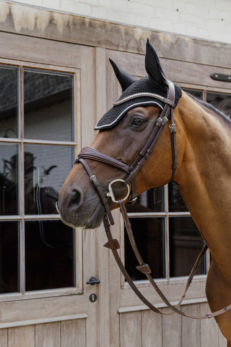 Orejeras Wellington Diamond Rope Negro - Kentucky - Imagen 2