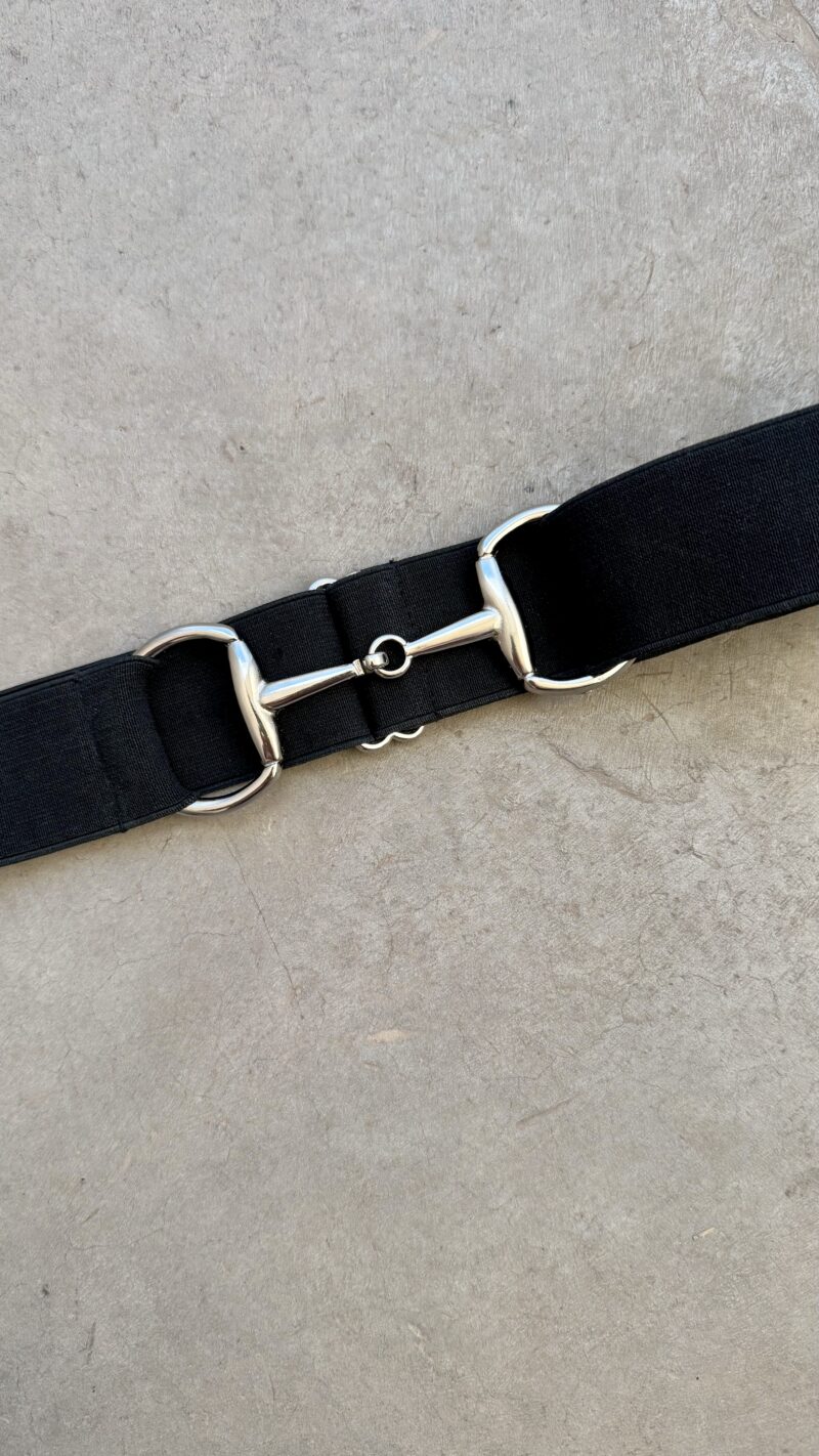 Cinto Bit Plateado / Negro