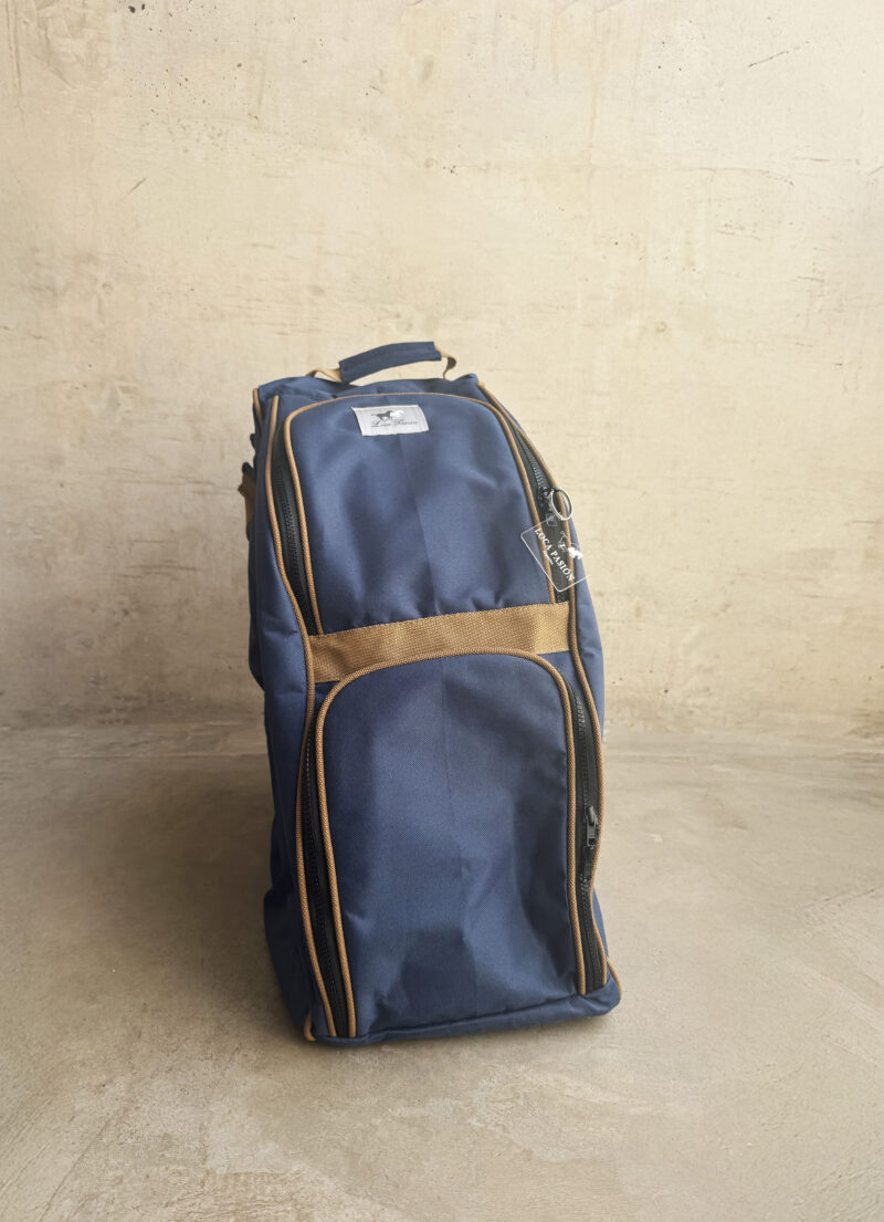 Bolso porta caso & botas - Azul marino & Camel - Imagen 2