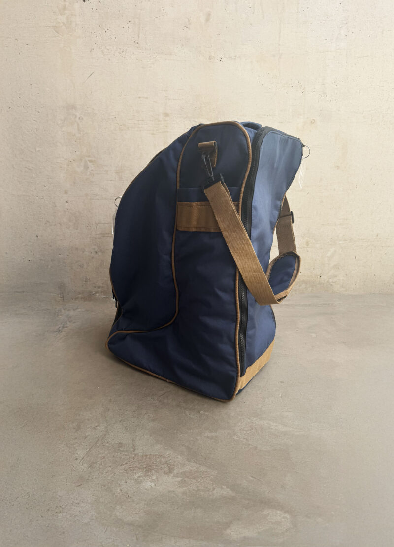 Bolso porta caso & botas - Azul marino & Camel - Imagen 3