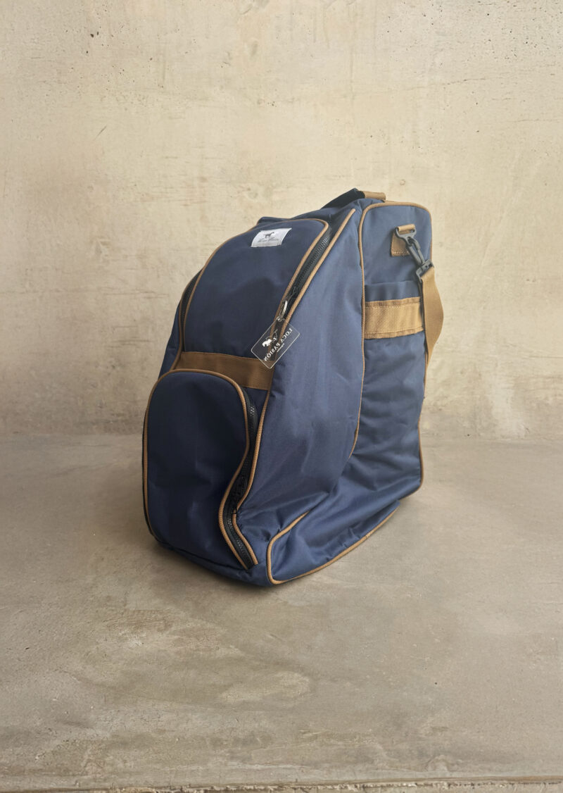Bolso porta caso & botas - Azul marino & Camel - Imagen 4